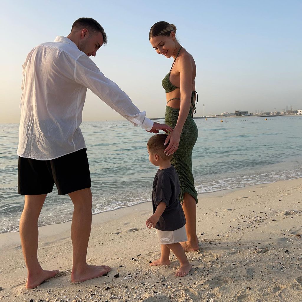 Mario, Ann-Kathrin und Rome Götze in Dubai