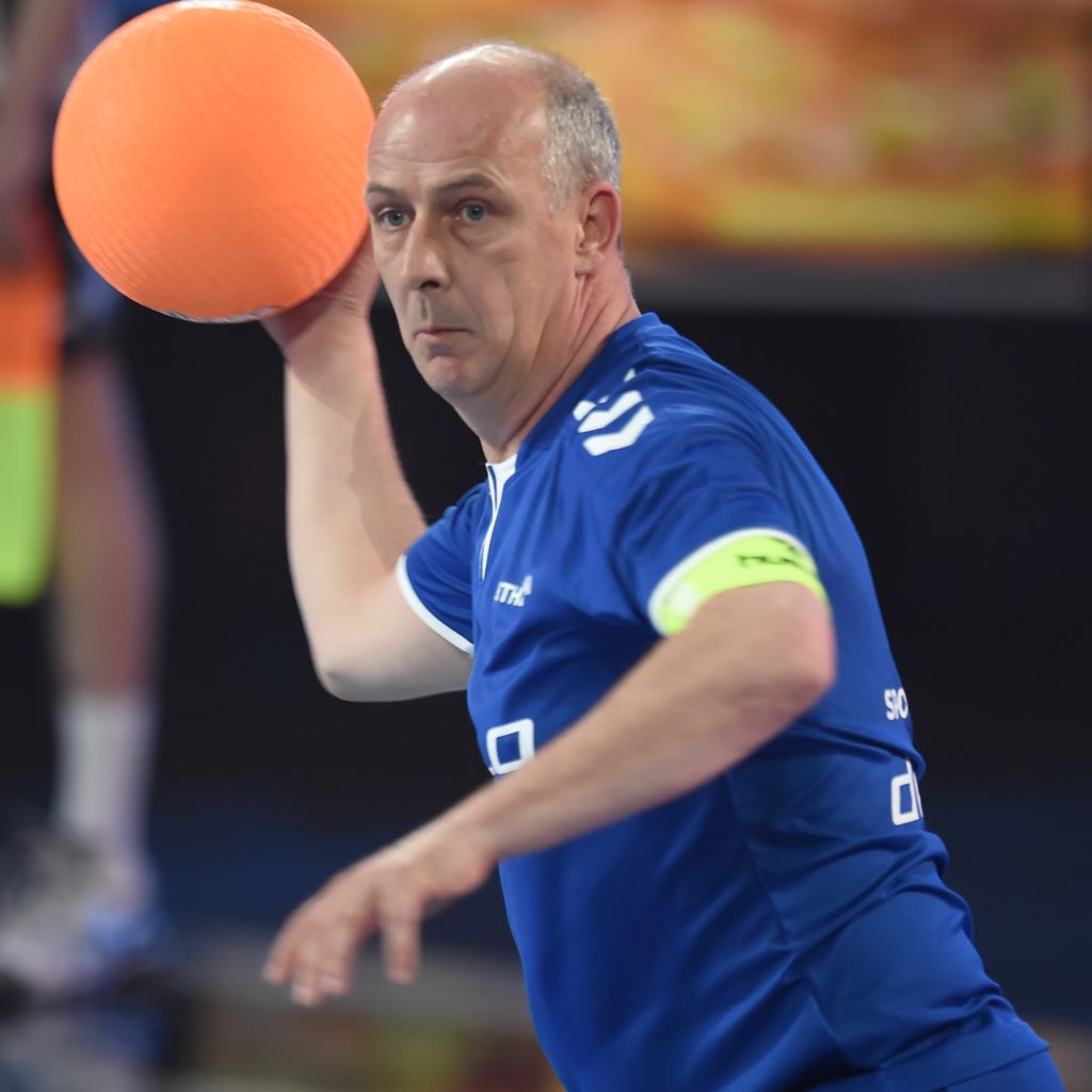 Mario Basler bei der ProSieben Voelkerball Meisterschaft in Halle 2016