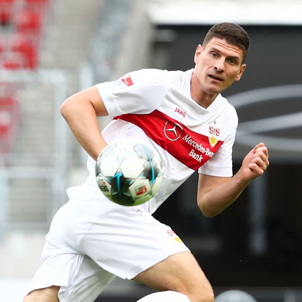 Mario Gómez bei einem Bundeligaspiel in Stuttgart im Juni 2020