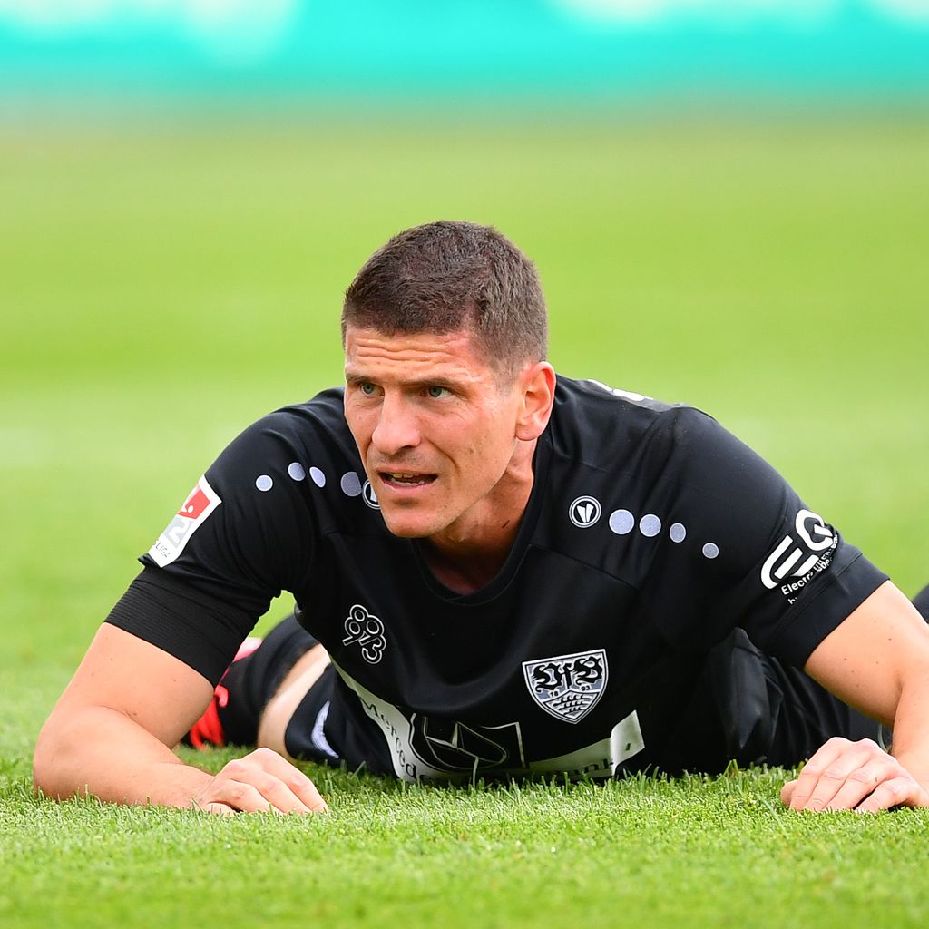 Mario Gómez bei einem Bundesligaspiel in Kiel im Mai 2020