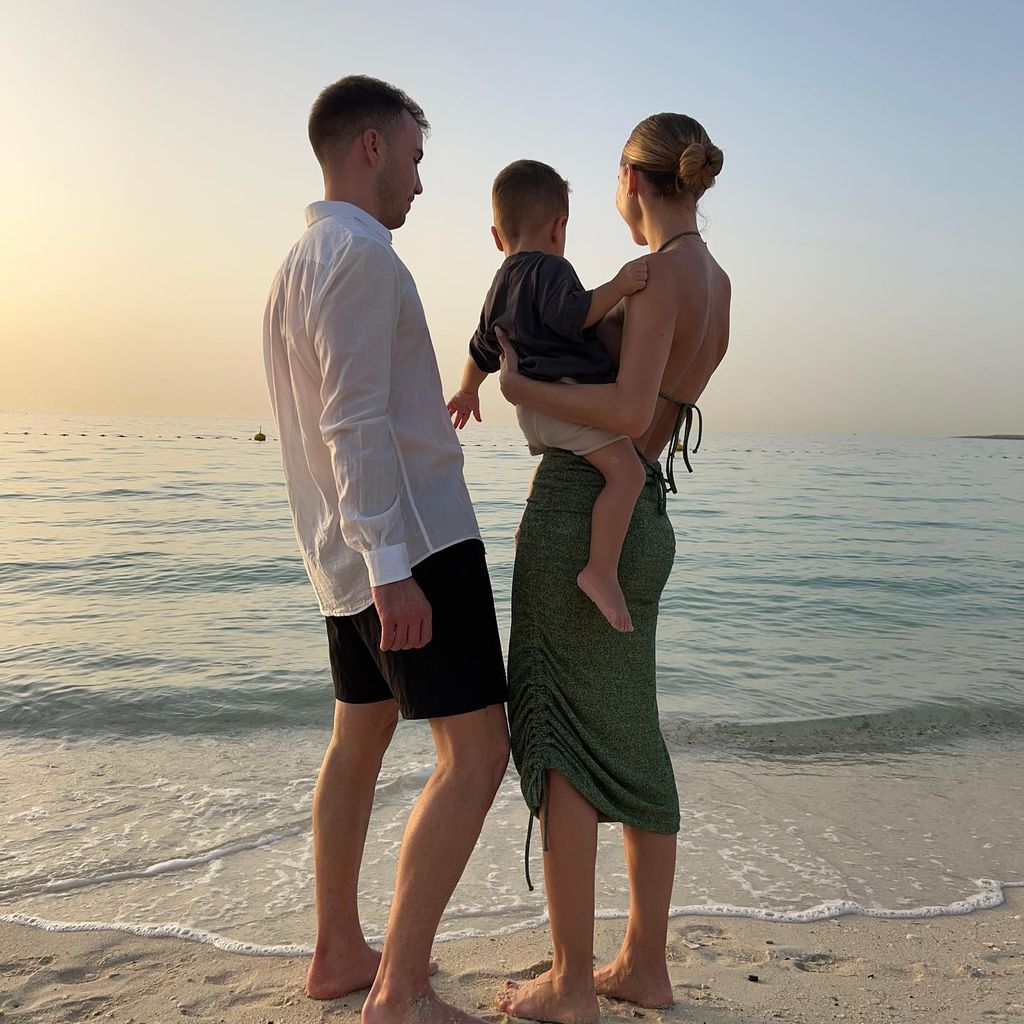 Mario, Rome und Ann-Kathrin Götze im März 2022