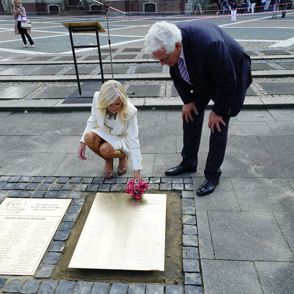 Marion Fedder und Hauptpastor Alexander Röder im September 2020 in Hamburg