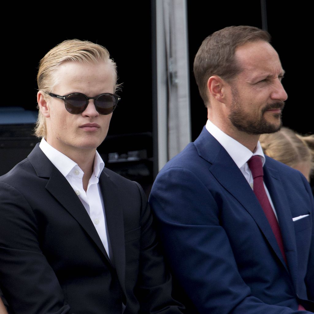 Marius Borg Høiby und Kronprinz Haakon beim 25-jährigen Thronjubiläum von König Harald in Trondheim, 23. Juni 2016