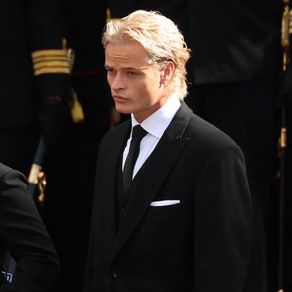 Marius Borg Høiby nach dem Trauergottesdienst für König Harald V in Oslo