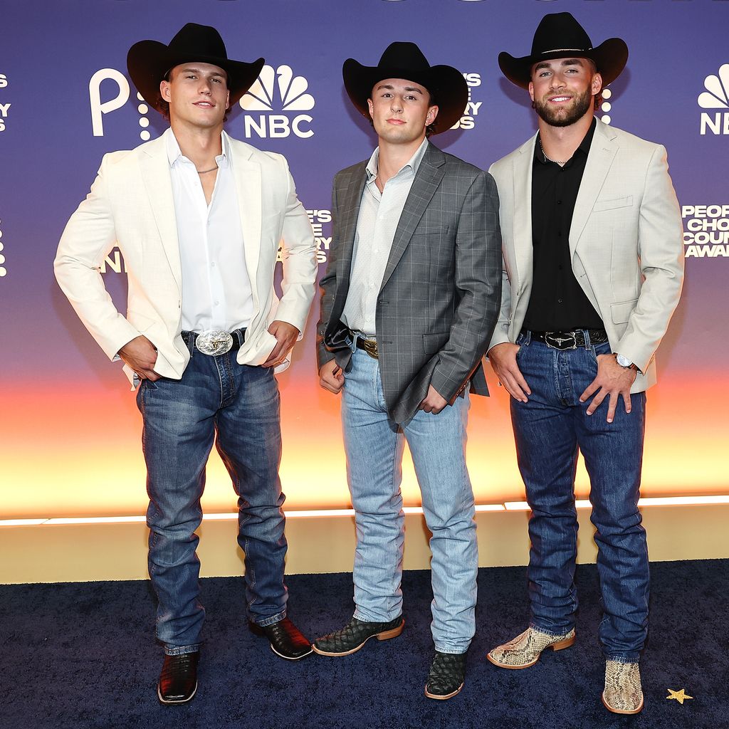 Mark Estes, Kade Wilcox und Kaleb Campbell Winterburn im September 2024