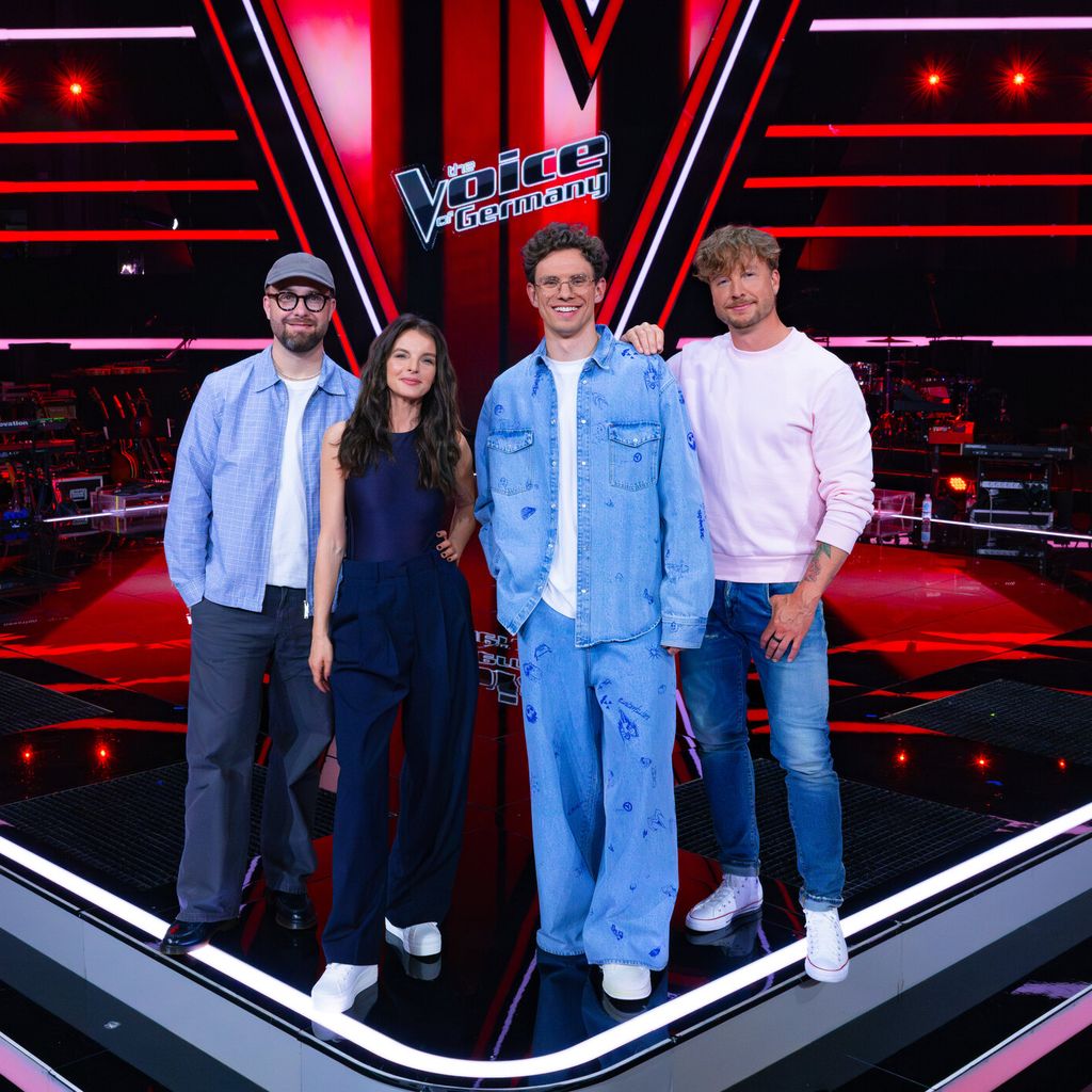 Mark Forster, Yvonne Catterfeld, Kamrad und Samu Haber bei "The Voice of Germany"