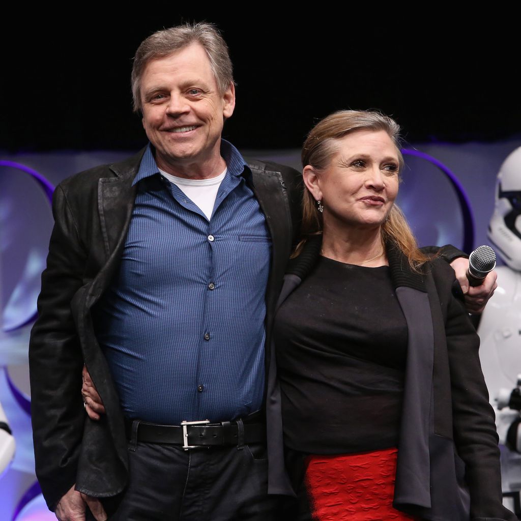 Mark Hamill und Carrie Fisher bei einem Star Wars-Event 2015