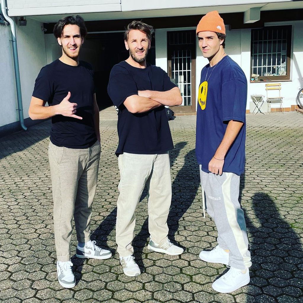 Mark Keller mit seinen beiden Söhnen Joshua und Aaron