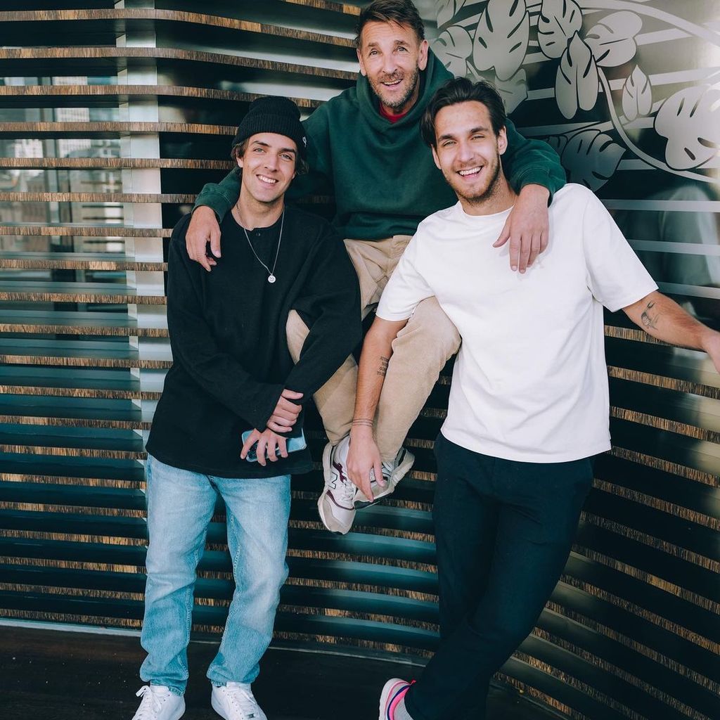 Mark Keller mit seinen Söhnen Aaron und Joshua