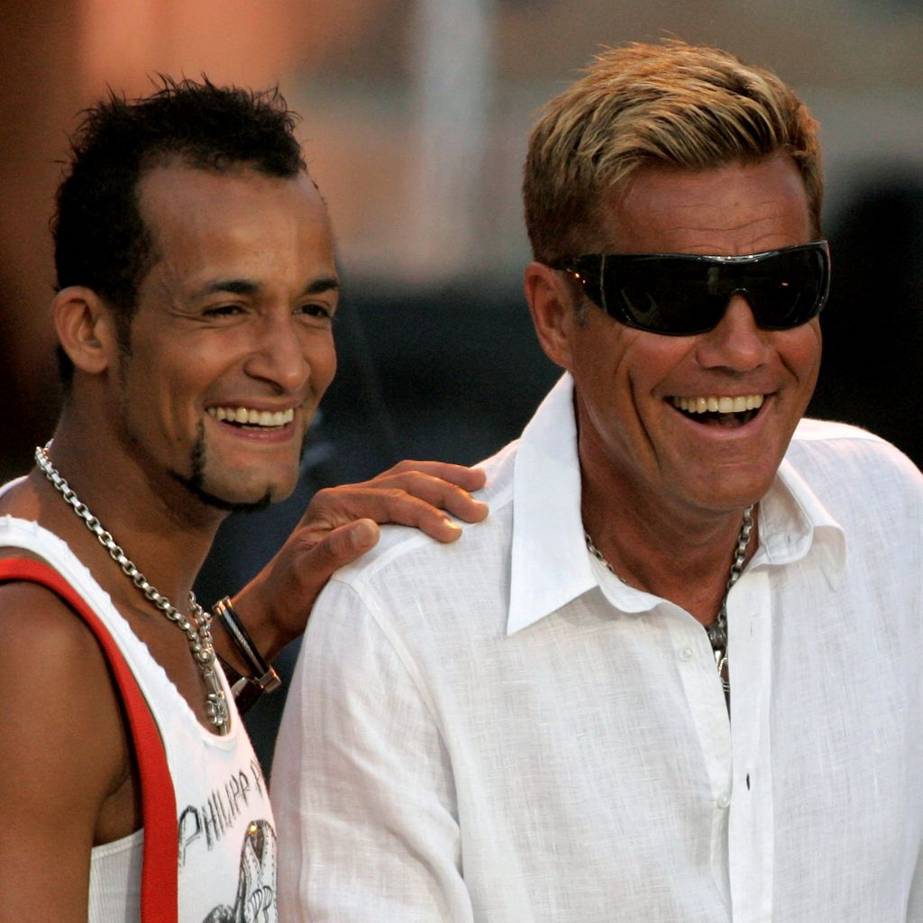 Mark Medlock und Dieter Bohlen bei einem Auftritt im Juni 2007