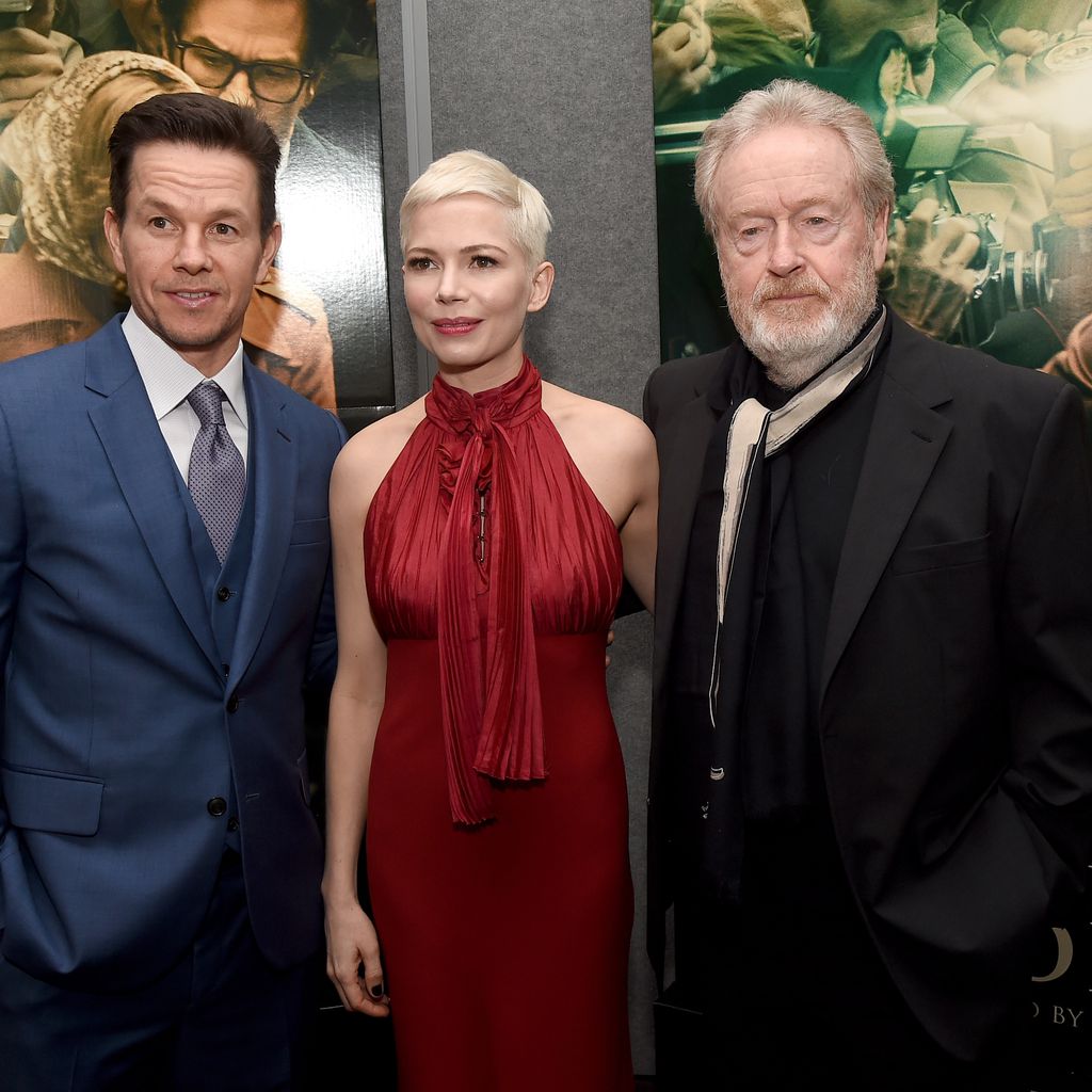Mark Wahlberg, Michelle Williams und Ridley Scott auf der "Alles Geld der Welt"-Premiere