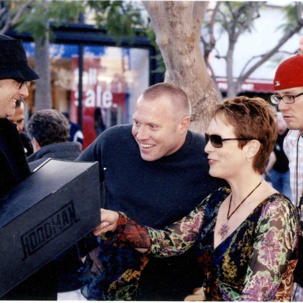 Mark Waters, Andrew Gunn und Jamie Lee Curtis am Set von "Freaky Friday" (2003)