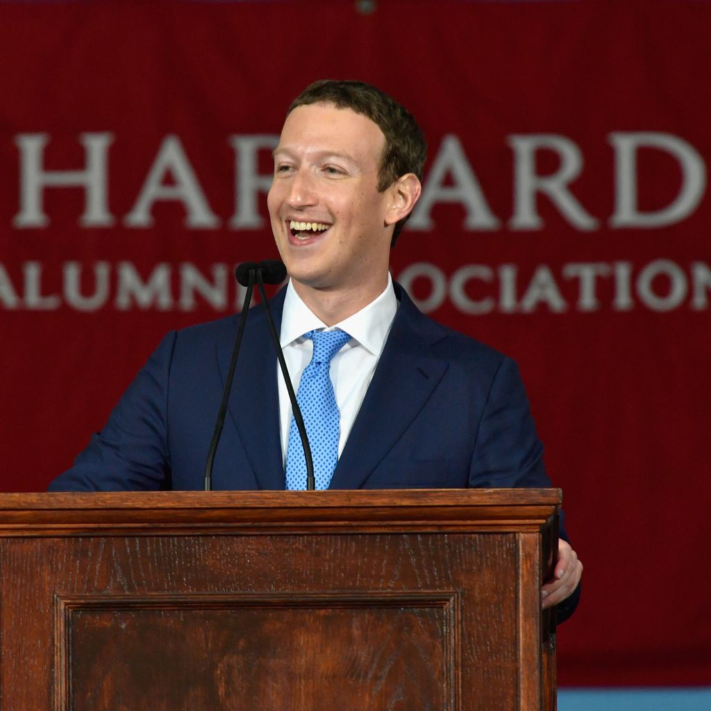 Mark Zuckerberg bei seiner Rede in Harvard