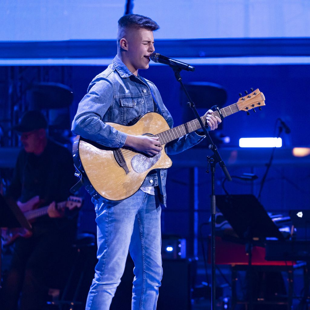 Marko auf der "The Voice Kids"-Bühne
