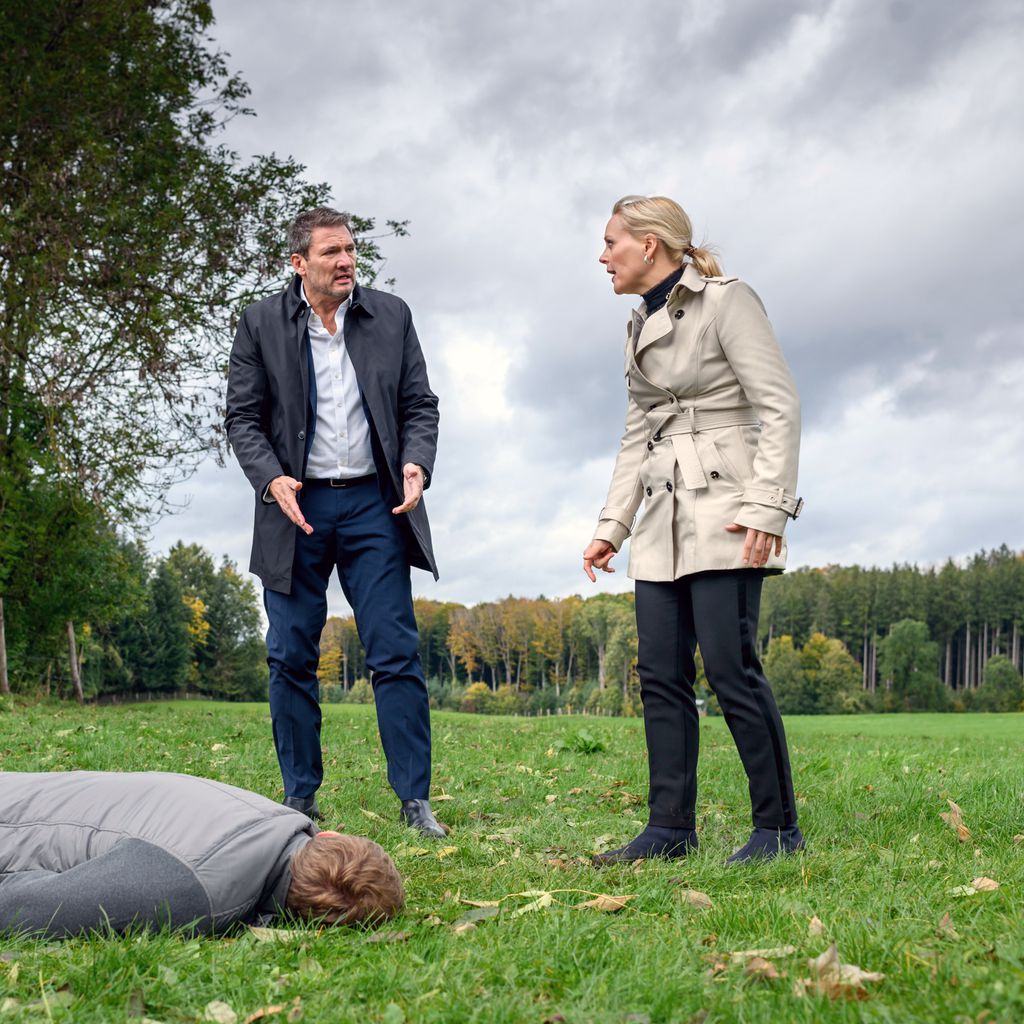 Markus Ertelt, Dieter Bach und Jenny Löffler bei "Sturm der Liebe"