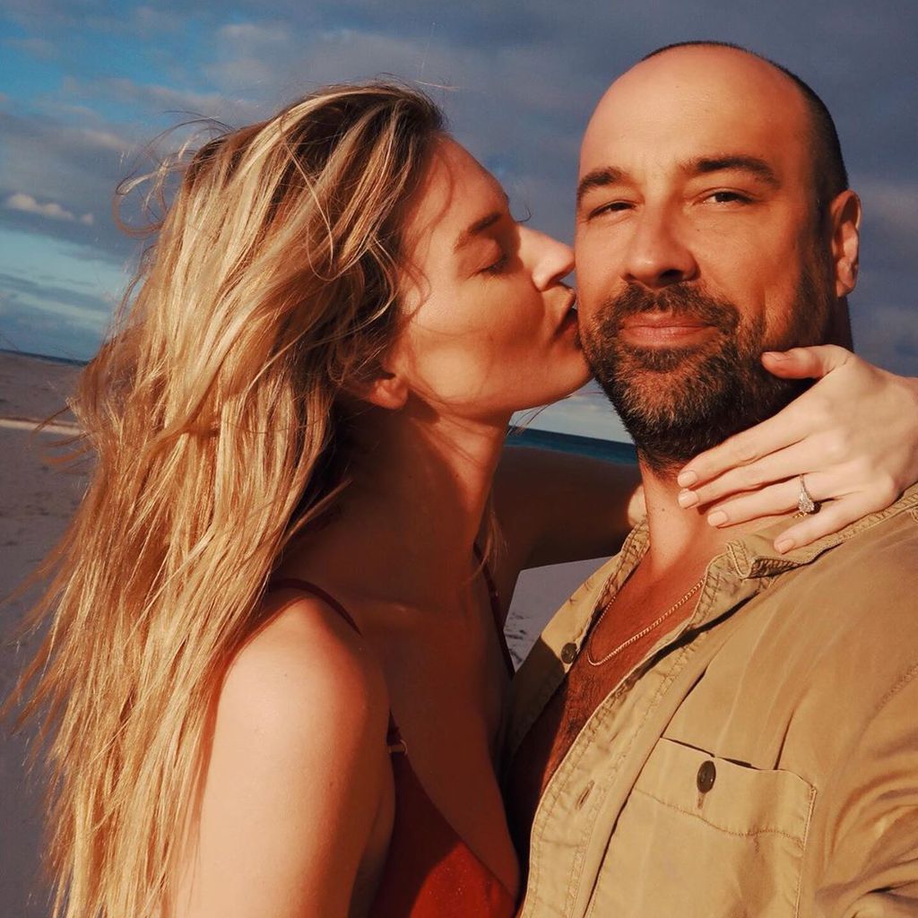 Martha Hunt und ihr Verlobter Jason McDonald im Januar 2020