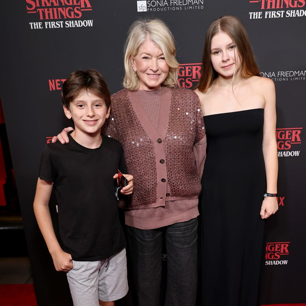 Martha Stewart mit ihren Enkeln, April 2025
