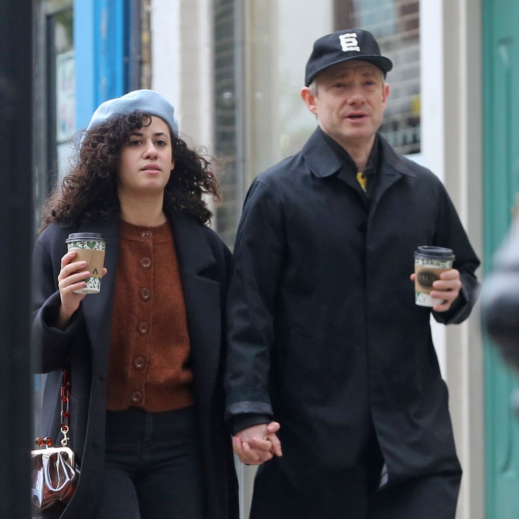 Martin Freeman mit seiner Partnerin im November 2020 in London