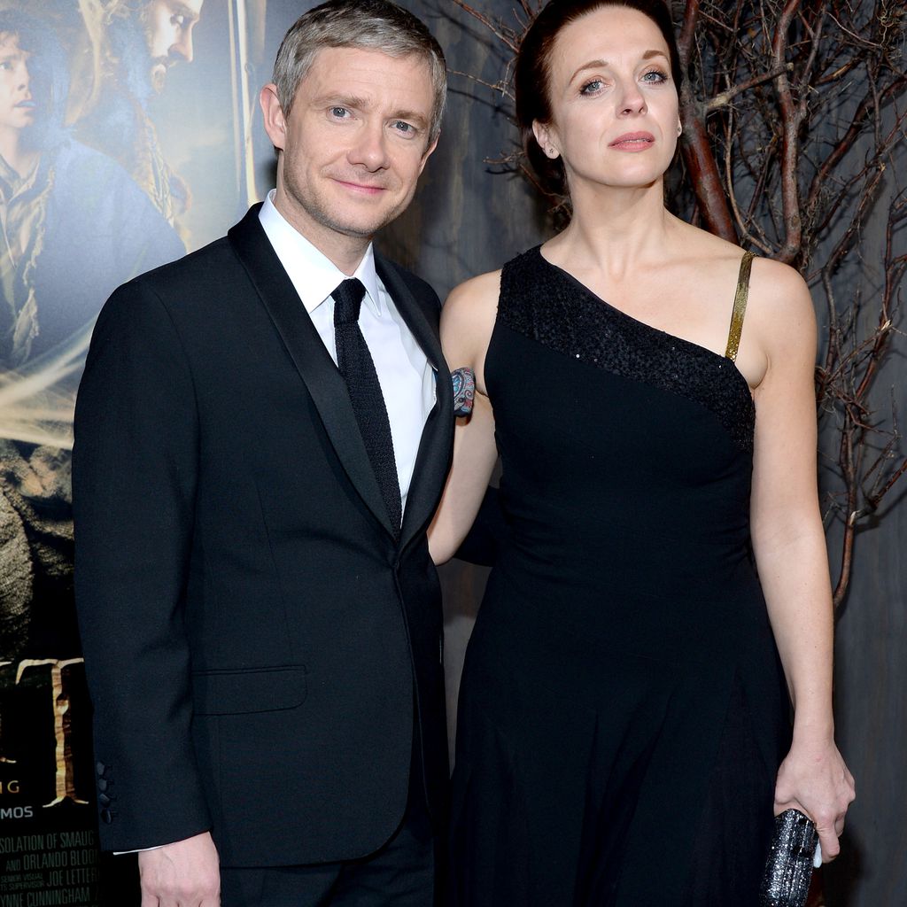 Martin Freeman und Amanda Abbington im Dezember 2013