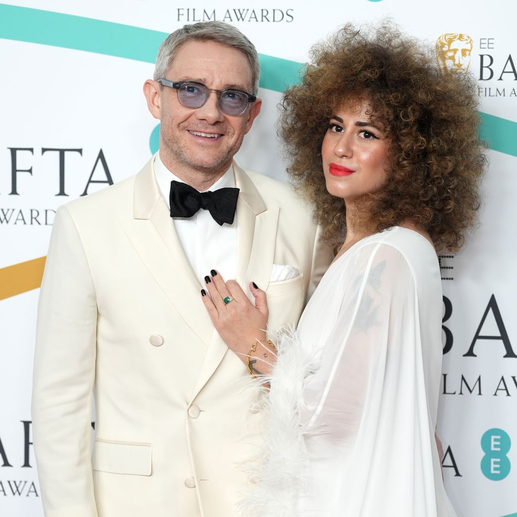 Martin Freeman mit seiner Freundin bei den BAFTA Film Awards 2023