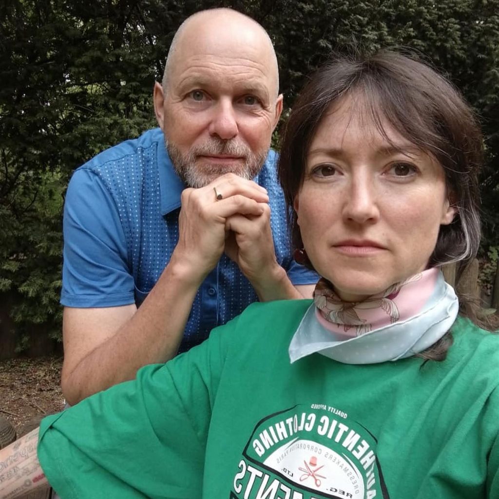 Martin Keß und Charlotte Roche, April 2020