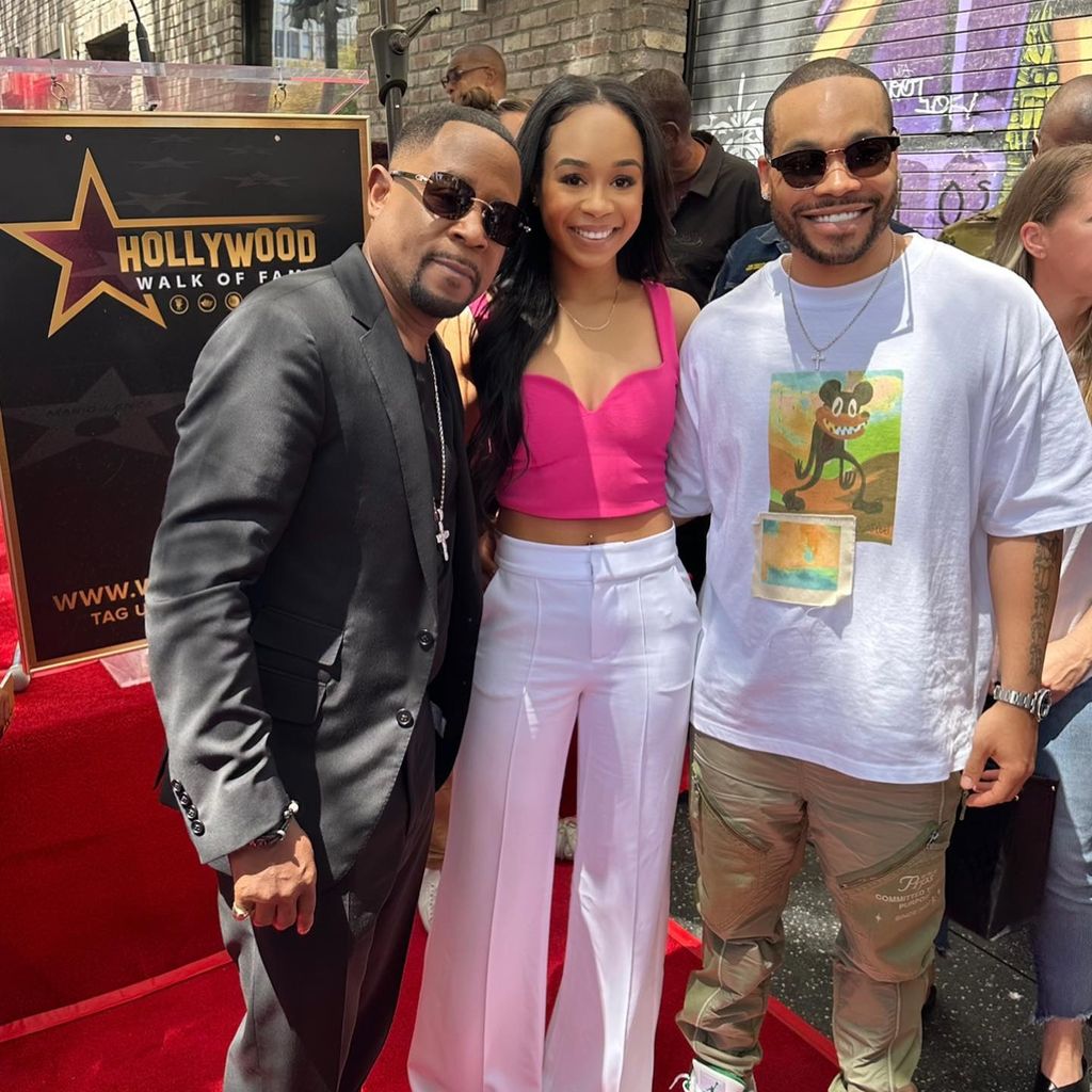 Martin Lawrence, Jasmin Lawrence und Eric Murphy im April 2023