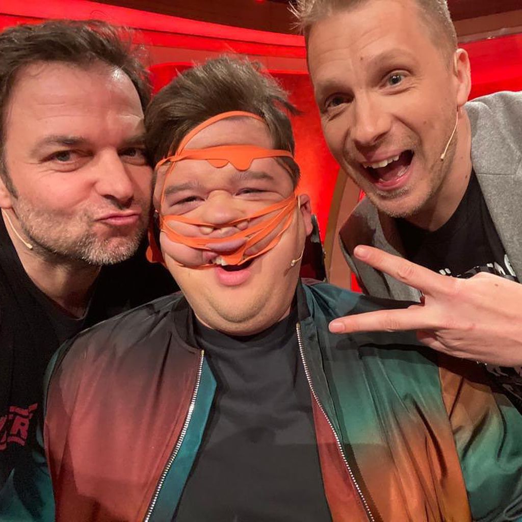 Martin Rütter, Chris Tall und Oliver Pocher in Chris Talls Show im Februar 2020