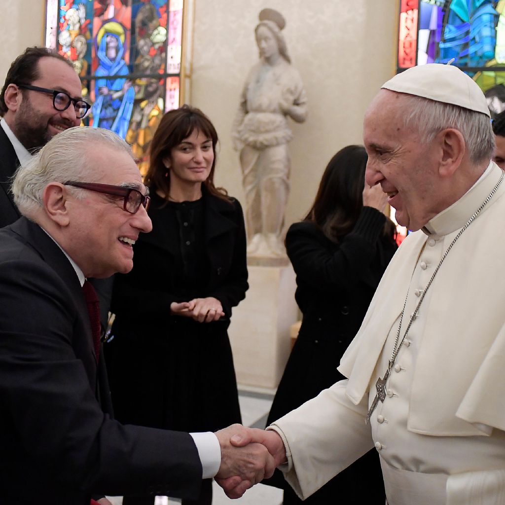 Martin Scorsese und Papst Franziskus im Vatikan
