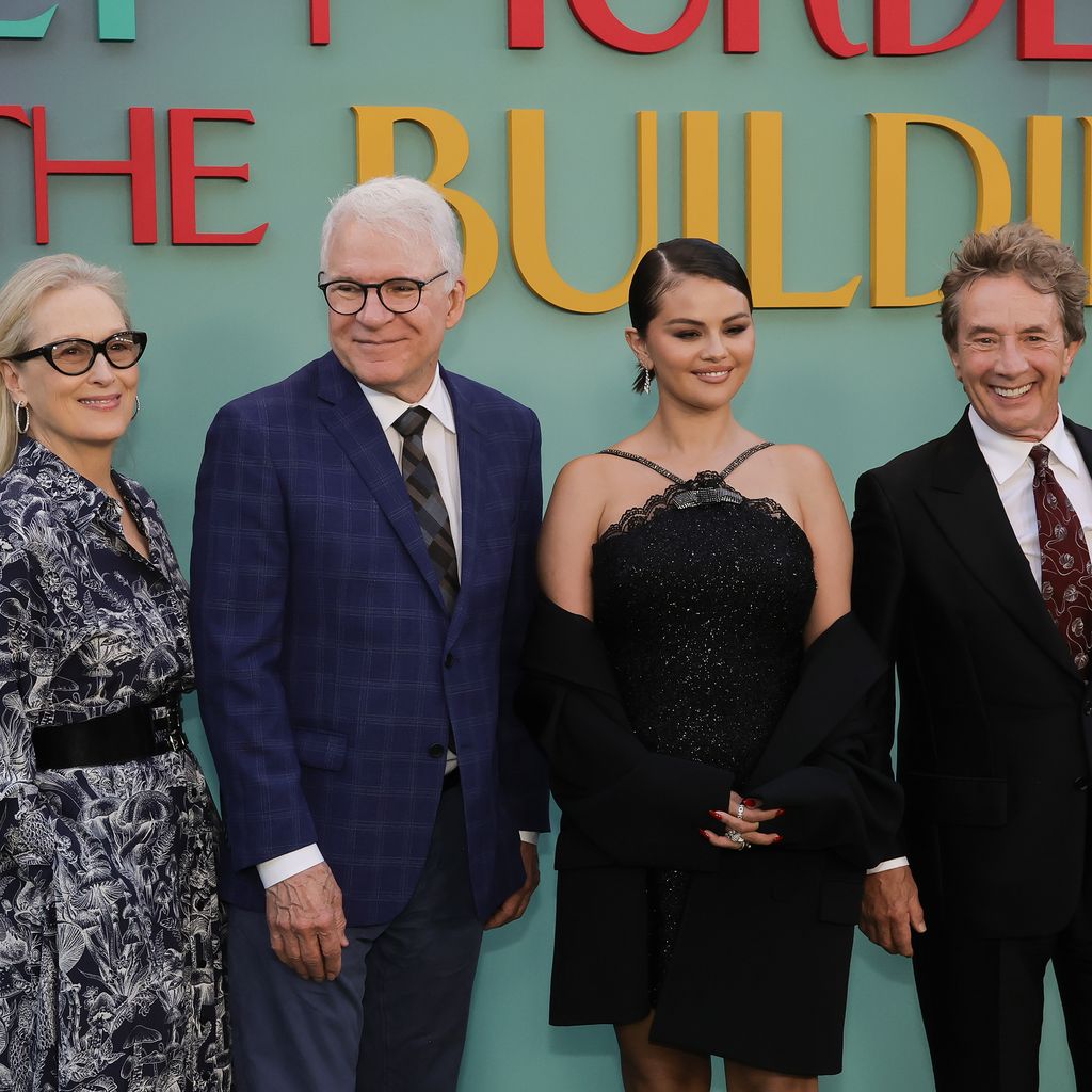 Martin Short, Meryl Streep, Steve Martin, Selena Gomez bei der Premiere Only Murders In The Building