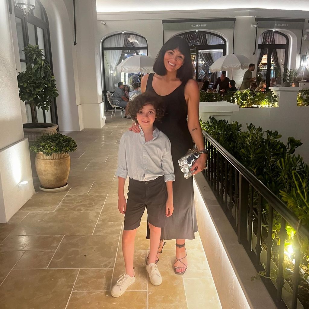 Martine McCutcheon mit ihrem Sohn Rafferty, August 2024