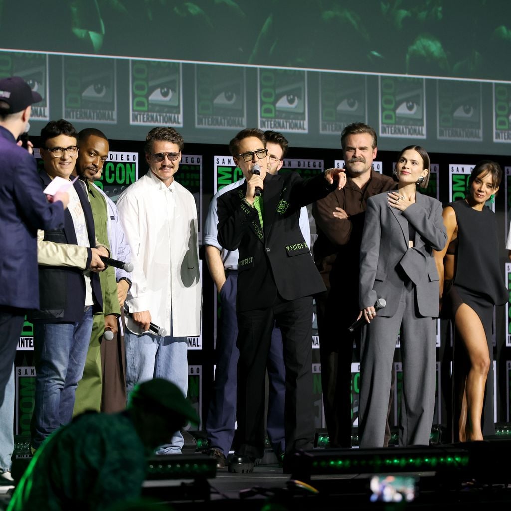 Marvel-Stars auf der Bühne beim Marvel Studios Panel auf der Comig-Con 2026 in San Diego