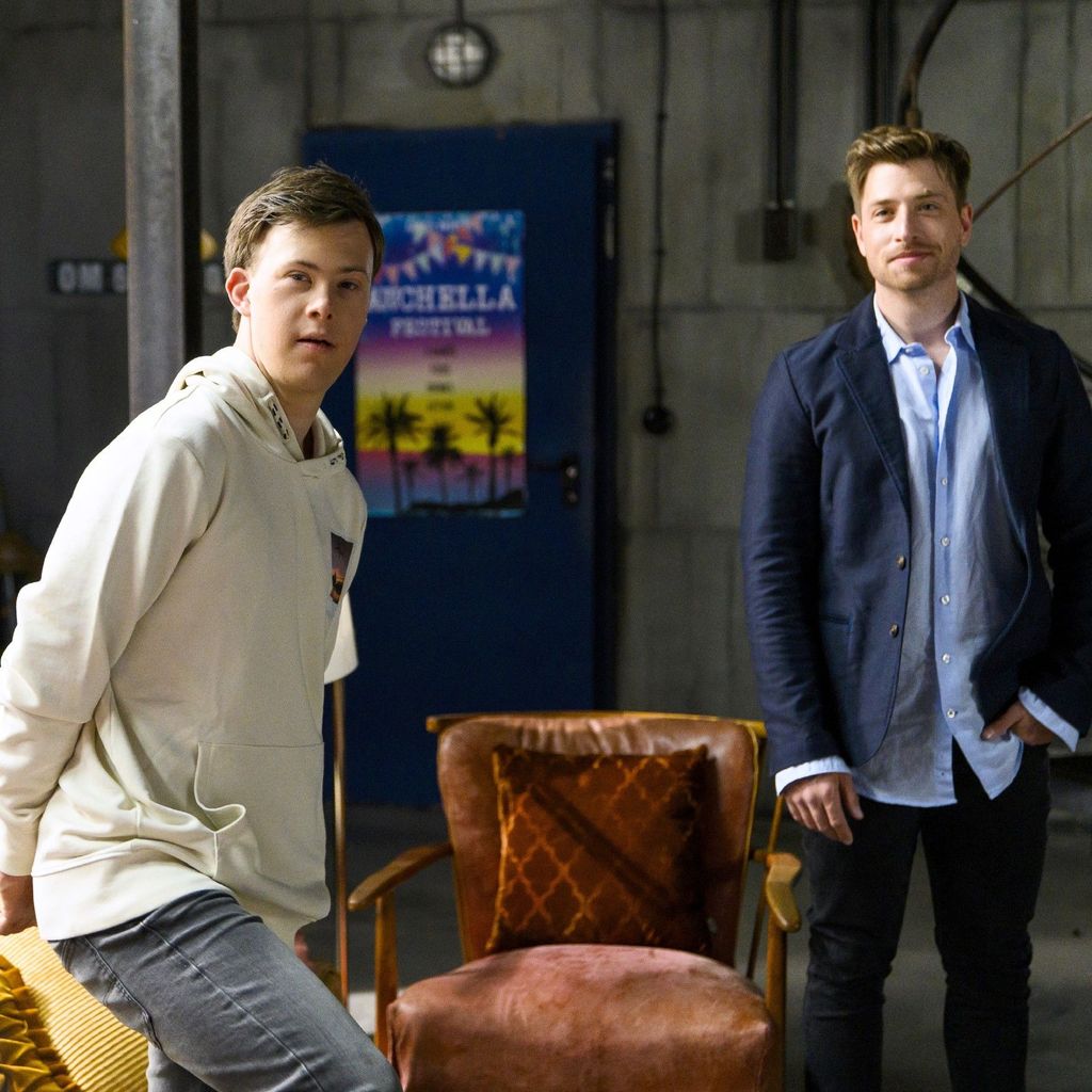 Marvin Kuhn (Fabian Moraw) und Yannick Ziegler (Dominik Flade) bei AWZ