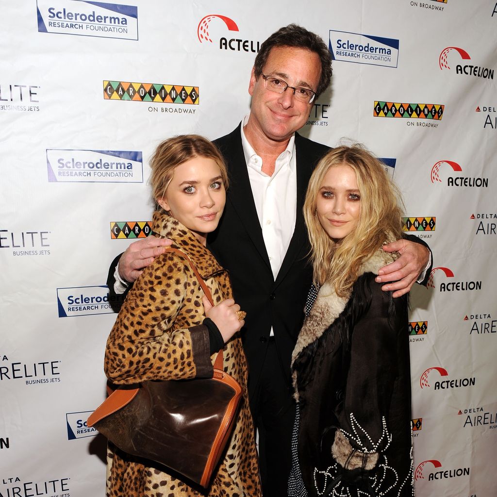 Mary-Kate Olsen, Bob Saget und Ashley Olsen im November 2009 in New York