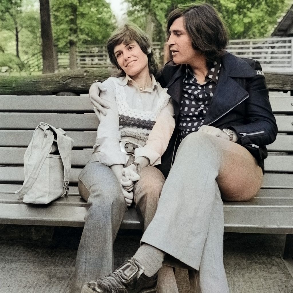 Schlagerstar Mary Roos und Pierre Scardin im Jahr 1974