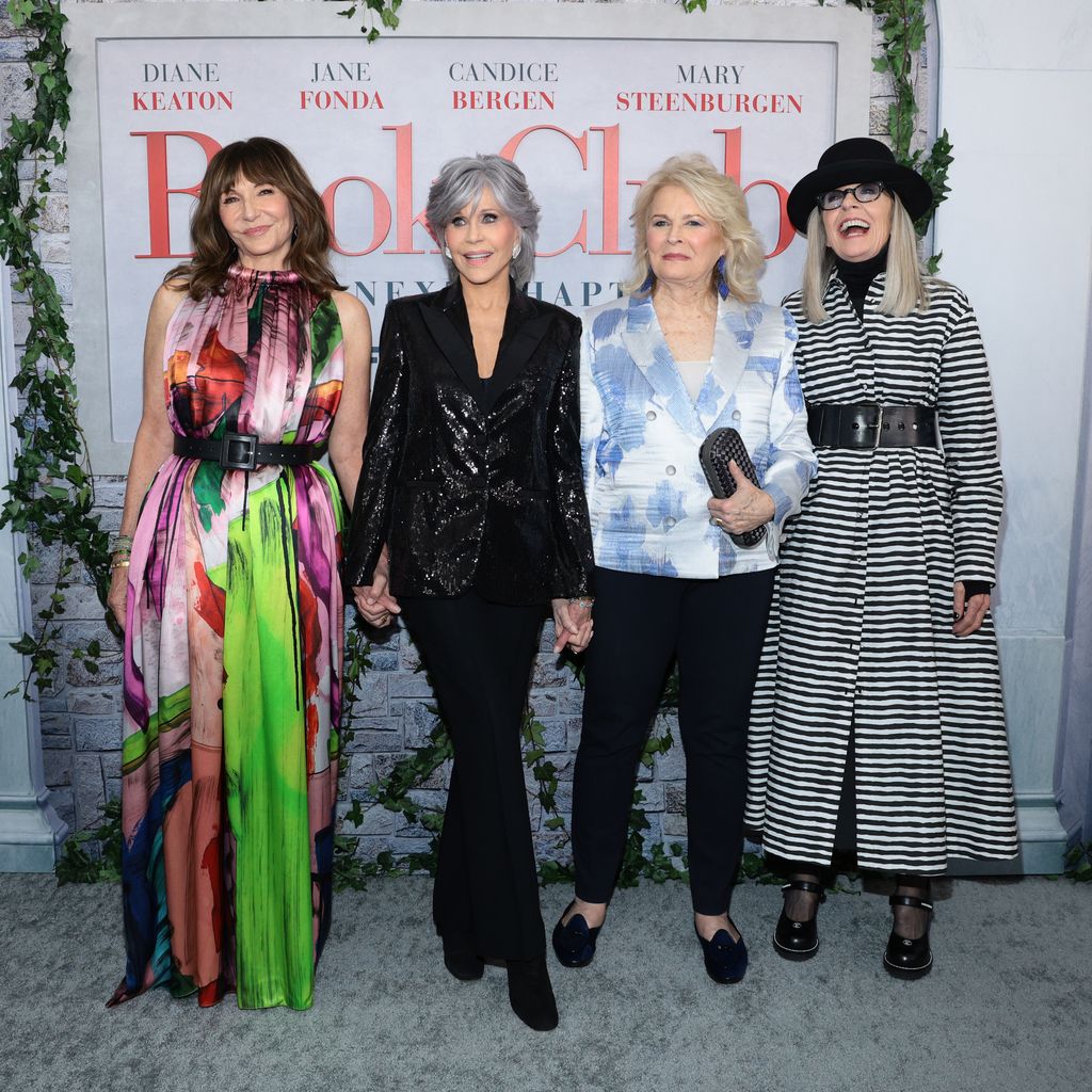 Mary Steenburgen, Jane Fonda, Candice Bergen und Diane Keaton bei der Premiere von "Book Club: Ein neues Kapitel" in New York, 2023.