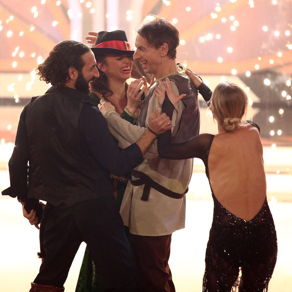 Massimo Sinató, Ekaterina Leonova, Ingolf Lück und Julia Dietze im "Let's Dance"-Finale 2018