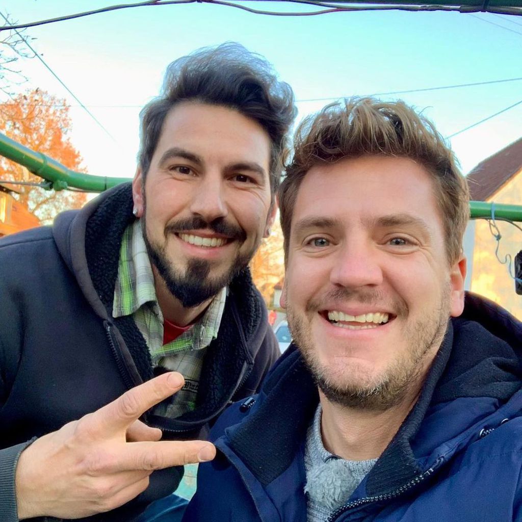 Mathias mit Bauernreporter Ralf