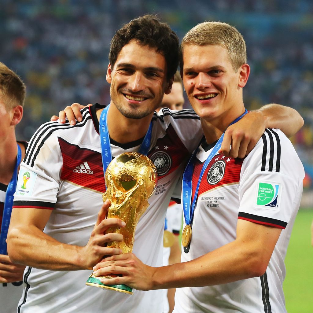 Mats Hummels und Matthias Ginter beim Sieg der Fußball-WM 2014