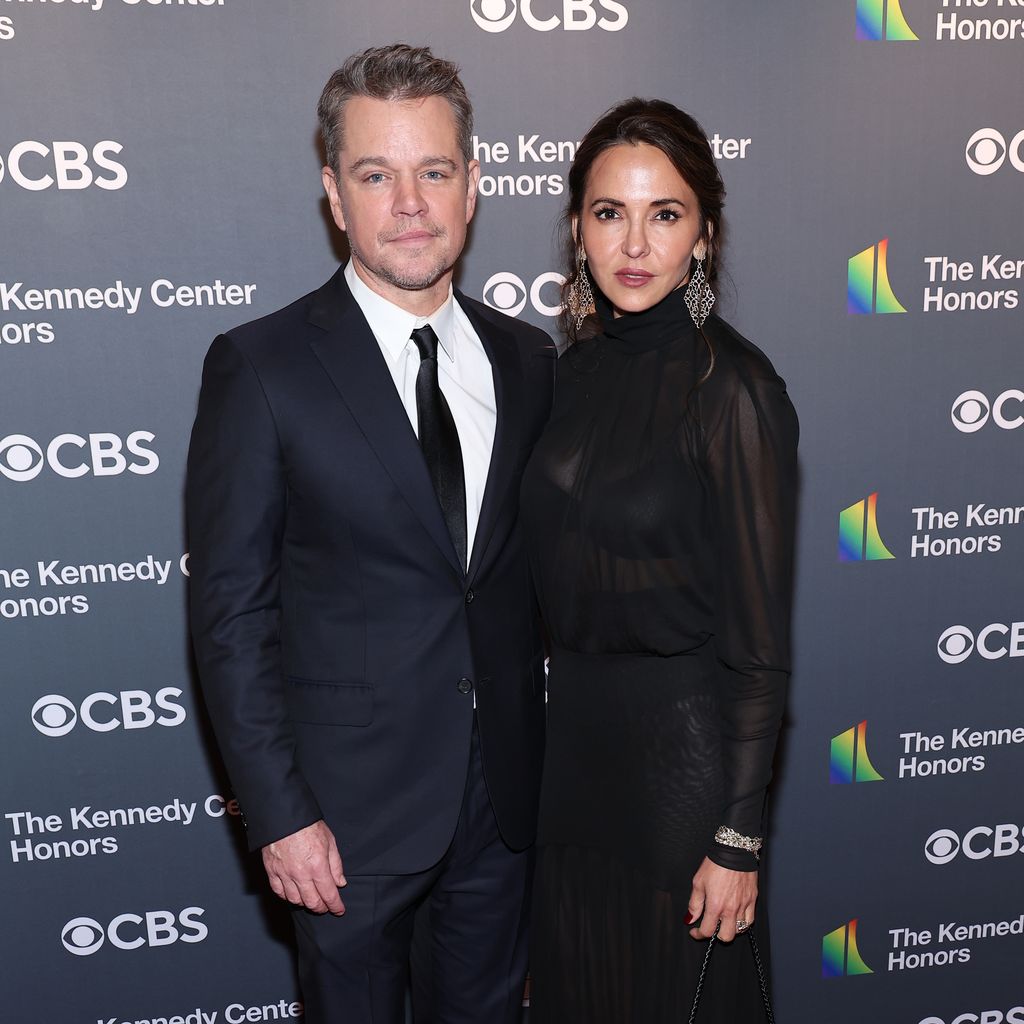 Matt Damon and Luciana Barroso im Dezember 2022