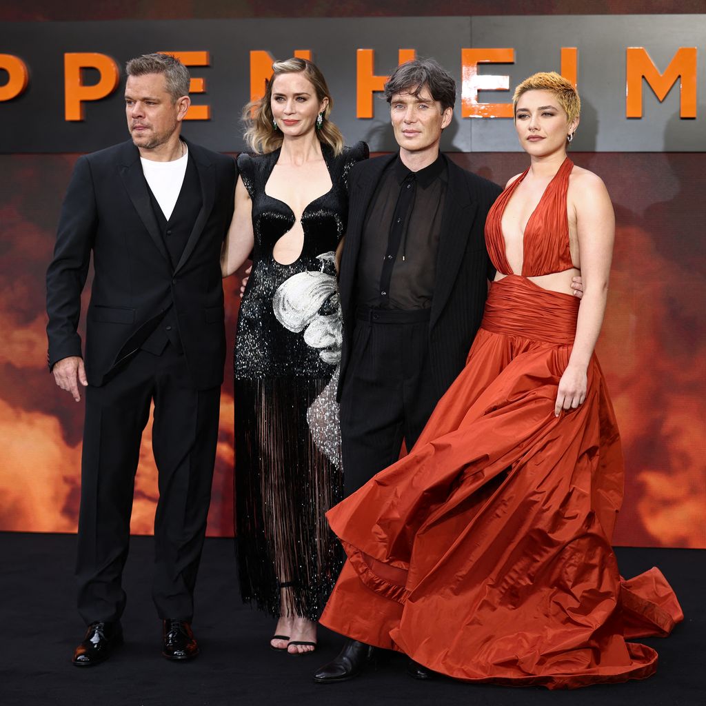 Matt Damon, Emily Blunt, Cilian Murphy und Florence Pugh bei der Premiere von "Oppenheimer"