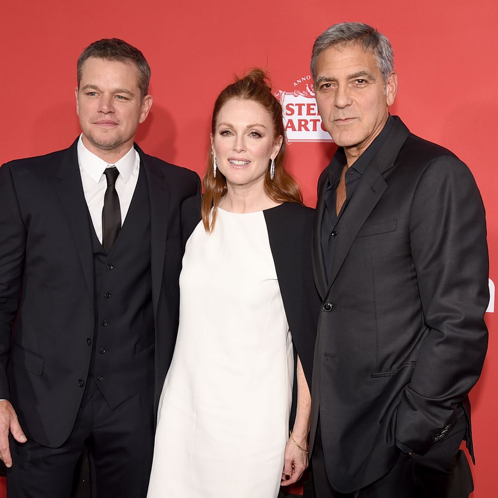 Matt Damon, Julianne Moore und George Clooney bei der Premiere von "Suburbicon"