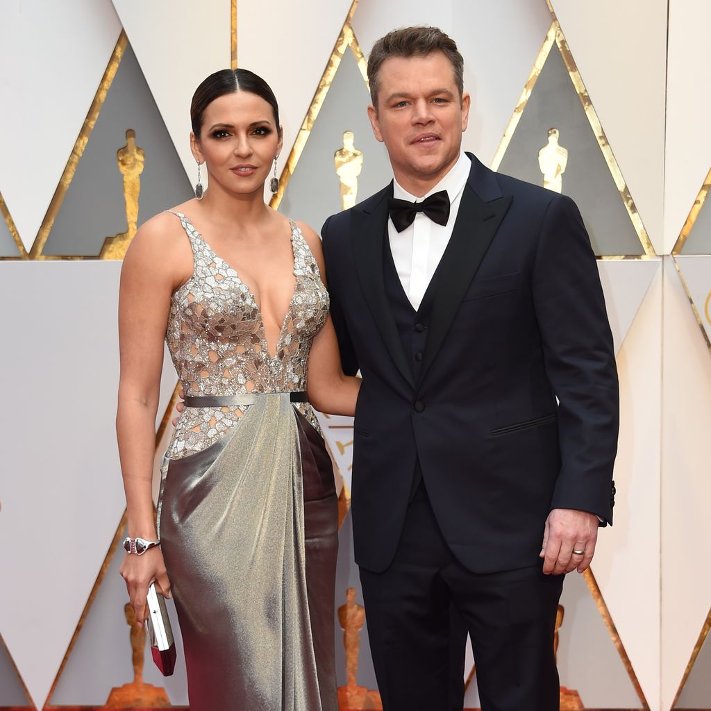 Matt Damon mit seiner Frau bei den Oscars 2017