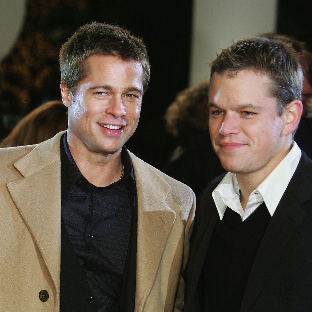 Matt Damon und Brad Pitt bei der Deutschlandpremiere von "Ocean's Twelve" in Berlin, 2004