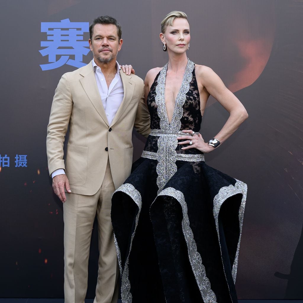 Matt Damon und Charlize Theron beim Meet & Greet zu "The Odyssey" in Beijing, Juli 2026
