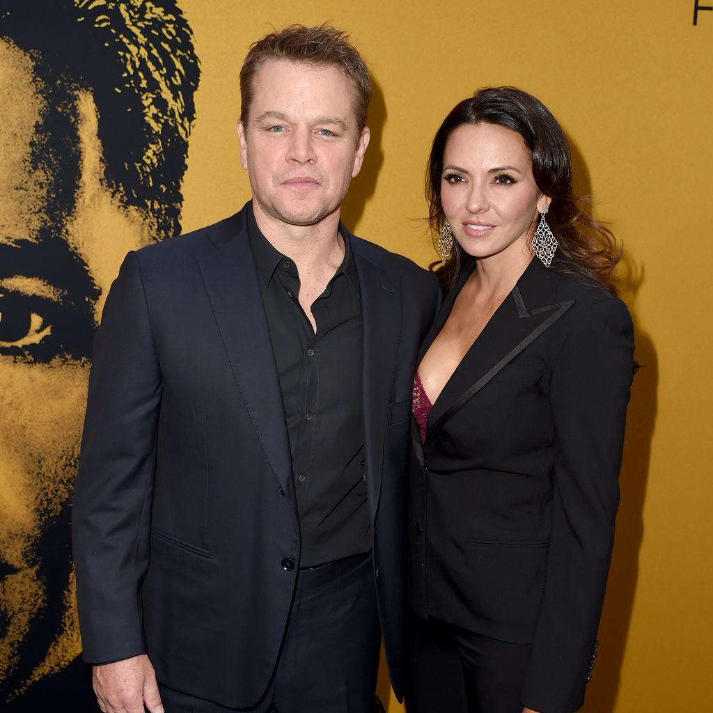 Matt Damon und Luciana Barroso bei der Premiere von "Catch-22" 2019