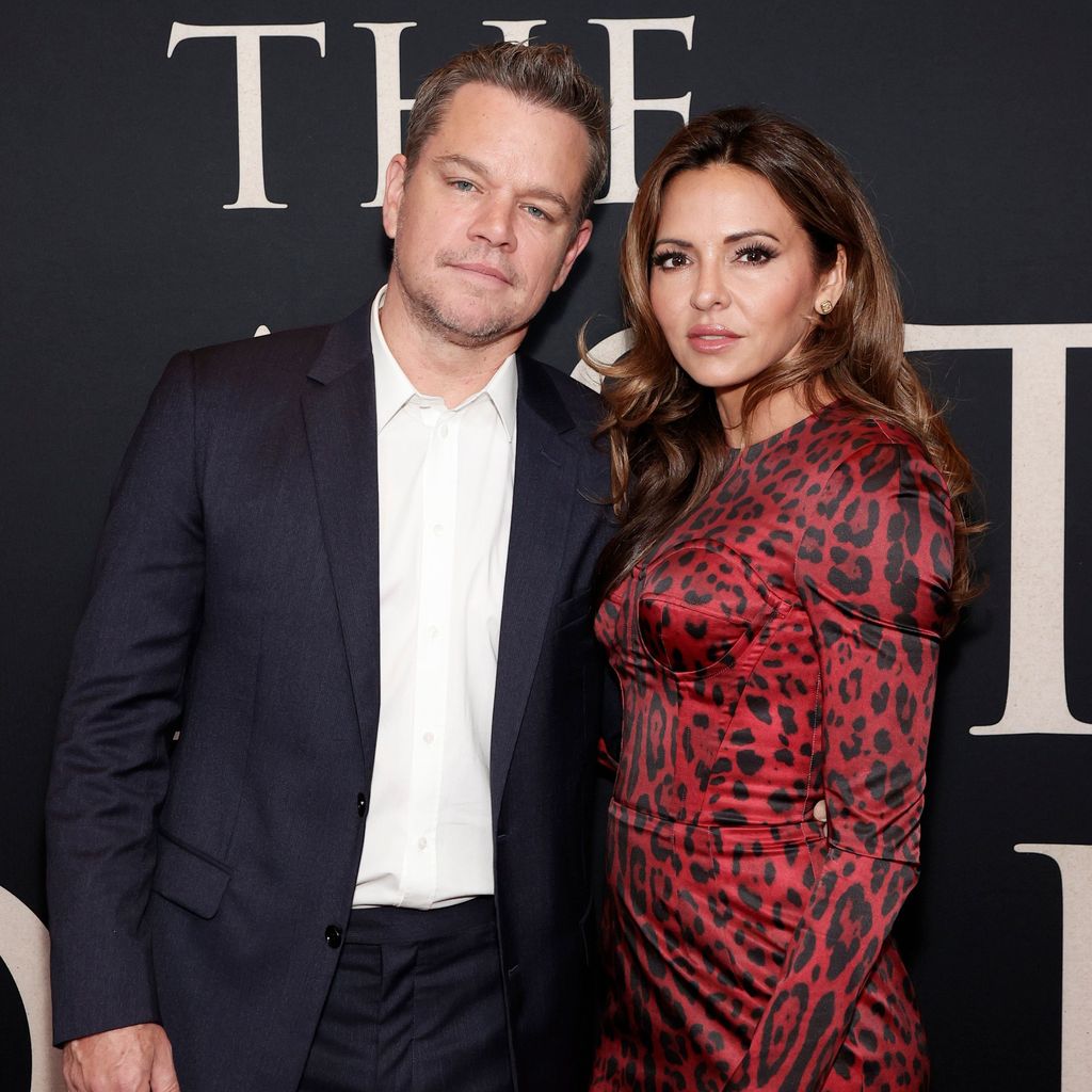 Matt Damon und Luciana Barroso, Oktober 2021