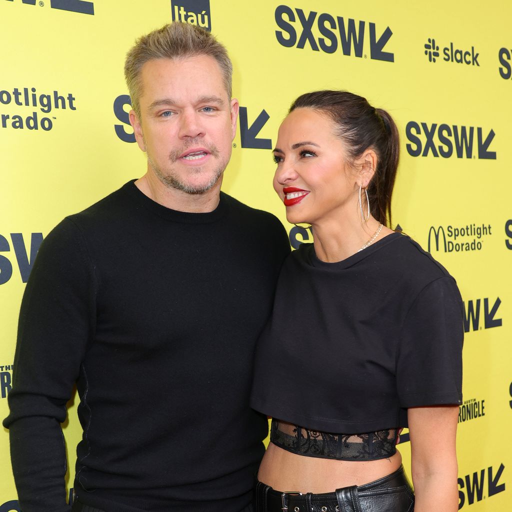 Matt Damon mit seiner Ehefrau Luciana im März 2023