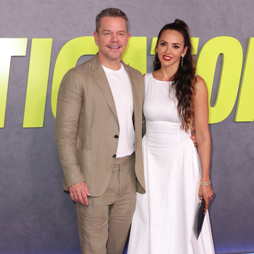 Matt Damon und seine Frau Luciana bei der Premiere von "The Instigators"