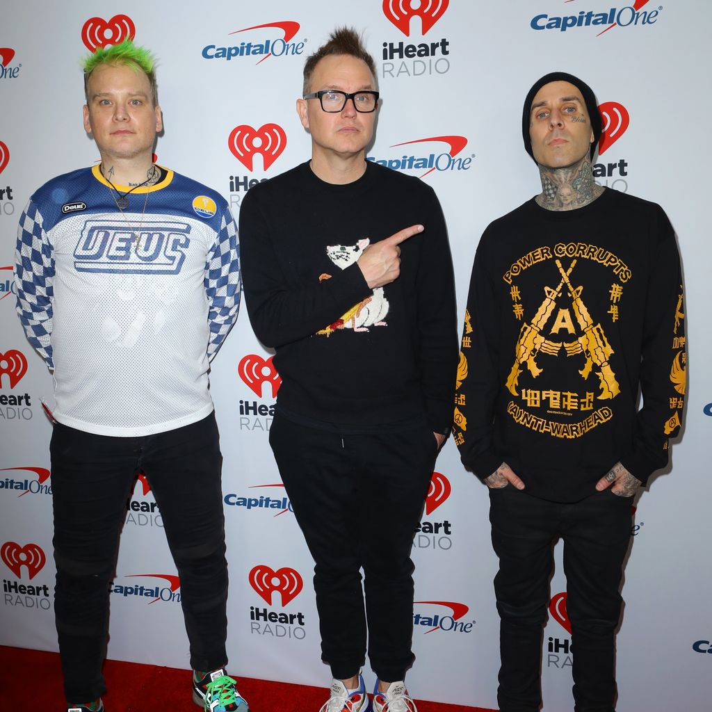 Matt Skiba, Mark Hoppus und Travis Barker im Januar 2020
