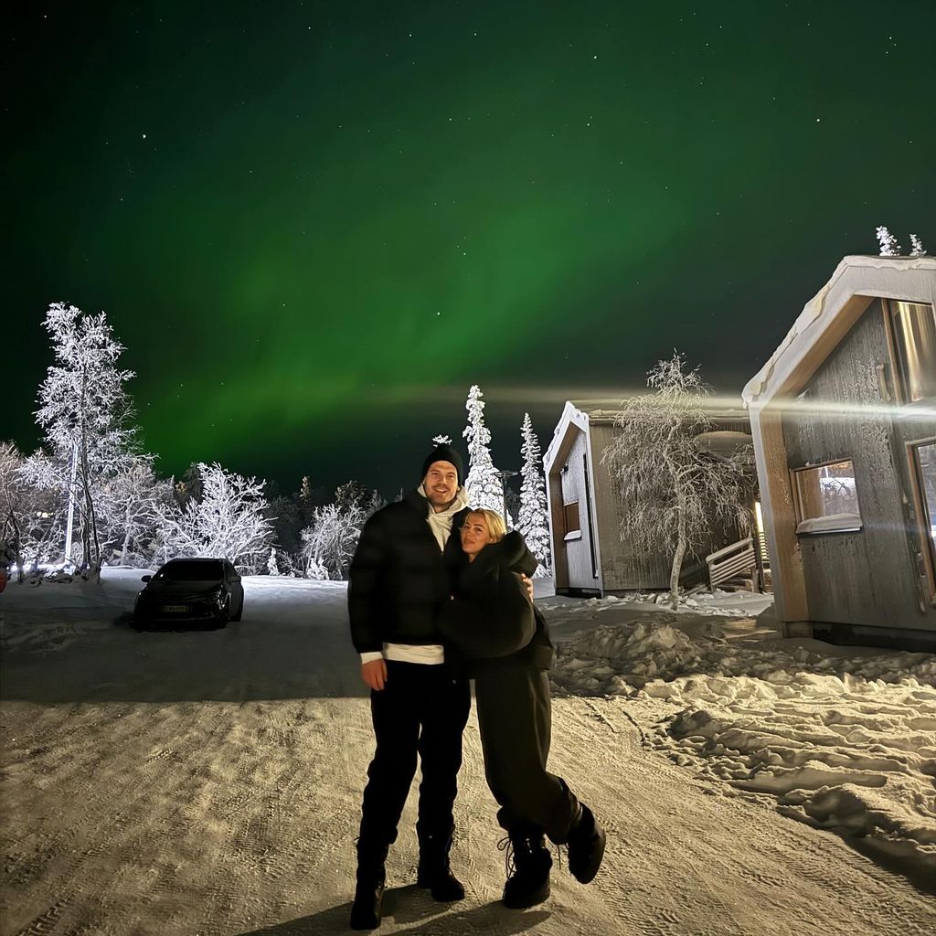 Matt Zukowski und Tammy Hembrow in den Flitterwochen in Finnland, Dezember 2024